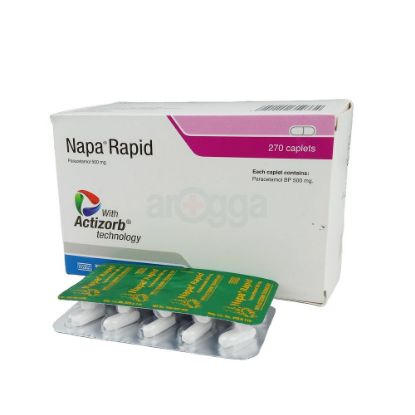 Napa Rapid 500mg Tablet এর ছবি
