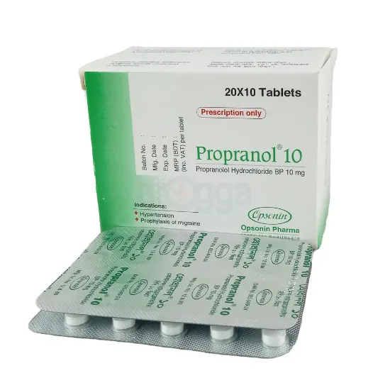 Propranol 10mg Tablet এর ছবি