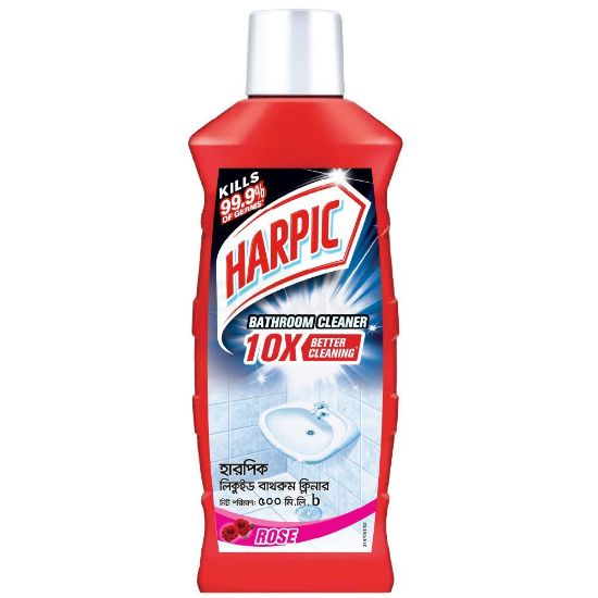 Harpic Bathroom Cleaning Liquid Rose 500ml এর ছবি